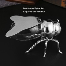 Honey Jar Bee Shaped Exquisite Decorative Glass Honey Pot Kitchen Spice Jar For