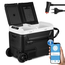 Kompressor Kühlbox 50L Doppeltür LKW Doppelzone Gefrierschrank Auto Kühlschrank