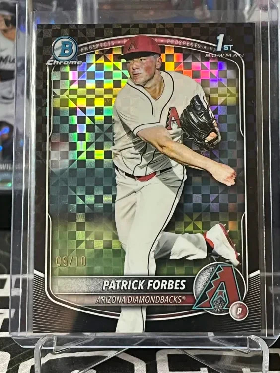 Patrick Forbes 2025 Bowman Draft #BDC-89 Chrome Black X-Fractor 9/10