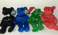 Lot of 4 Salvino  s Bamm Beanos / Bammers MLB Plush Bears NWT 1998 1999...