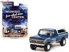 Greenlight 30345 1:64 1974 Ford F-250 With Camper Shell - Midwest Four
