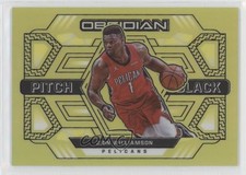 2021 Panini Obsidian Pitch Black Electric Etch Yellow Flood Zion Williamson 0po0