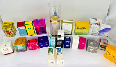 Vintage New Mini Perfume Lot 25 Pieces Mixed Brands Mauboussin Miu Miu Robert Pi