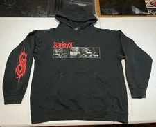 vtg Slipknot Standard Supply Small black hoodie metal rock music band tour y2k
