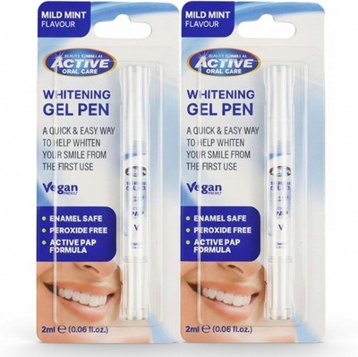 2x Beauty Formulas Zahnpflege Gelstift mit Pinselspitze für die tägliche Mundpflege, neuwertig