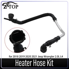 HVAC Heater Hose Kit 68280784AB Fit For 2018-2019 Jeep Wrangler 2.0L-L4 Rubicon