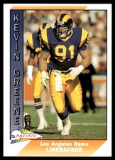 Kevin Greene 1991 Pacific #253 Rams NFL READ FREE SHIPPING AutographDen