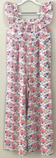 JANIE AND JACK Floral Ruffle Pintuck Wide Leg Lined Jumpsuit Youth Girls Sz 10