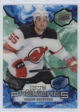 2021-22 Upper Deck Ice Ice Premieres Green 225/799 Mason Geertsen #185 18m3