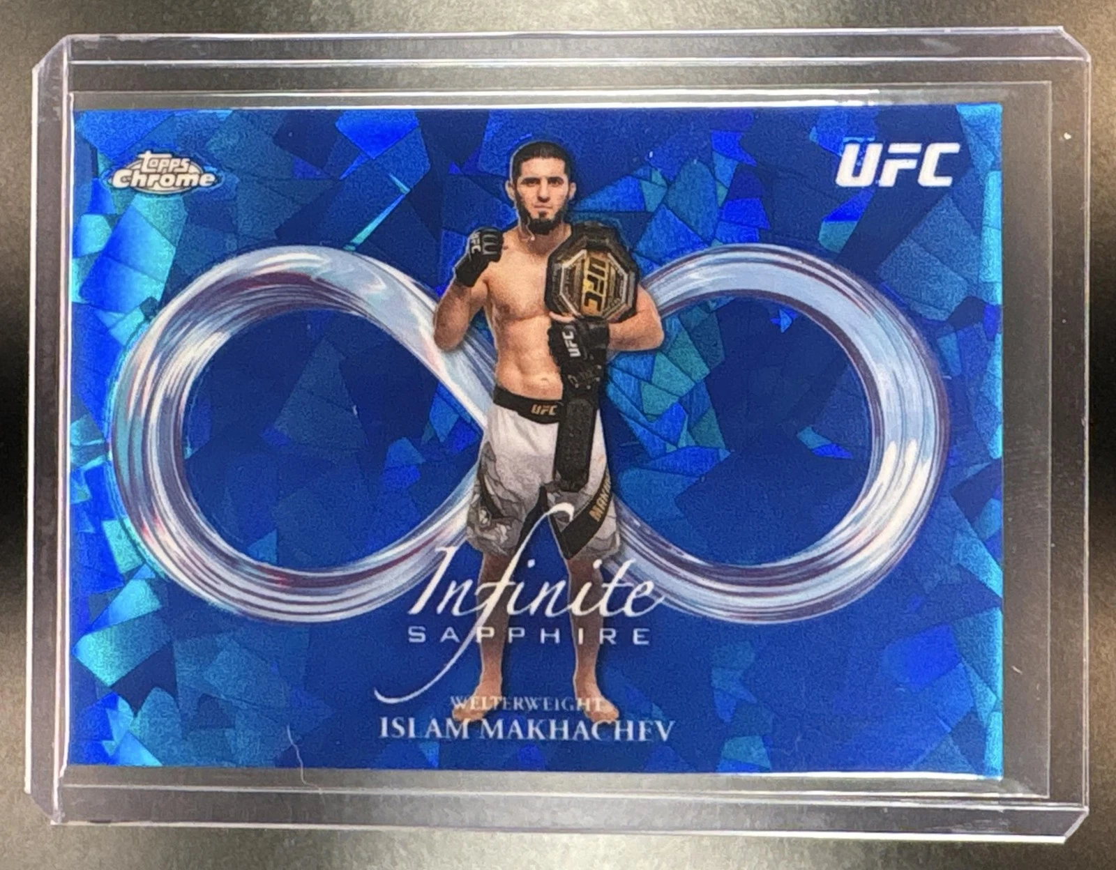 2026 Topps Chrome Sapphire UFC Islam Makhachev #IN-4 Infinite Sapphire image 1