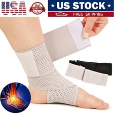 Ankle Brace Support Compression Sleeve Pain Relief Plantar Fasciitis Foot Wrap