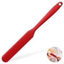 Silicone Jar Scraper Long Handle Kitchen Spatula for Peanut Butter Jam Spreader