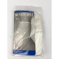 NOS Bestform Women's Size 6 Microtech Fabric Nylon Granny Briefs Underwear White