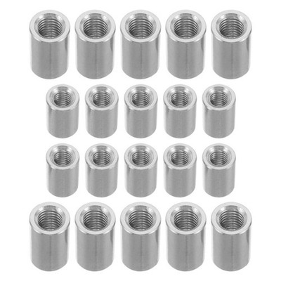 20 Pcs Thickened Welding Nut Coupling Nuts M6 Stainless Steel Rod