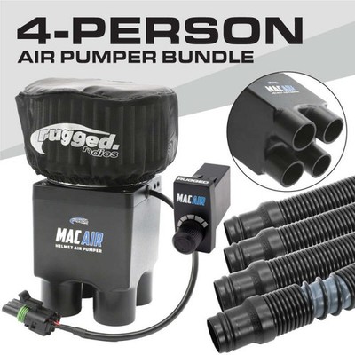 Rugged Radios MAC-4P-KIT MAC Air 4-Person Helmet Air Pumper Kit Universal