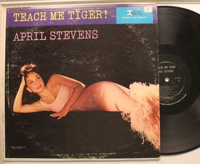 April Stevens Lp Teach Me Tiger! On Imperial - Vg+ To Vg++/ Vg++