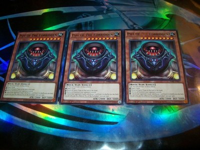 3x Pot of the Forbidden 1st Edition Rare PHRE-EN027 Yu-Gi-Oh!