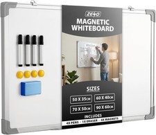 MAGNETIC WHITEBOARD SMALL LARGE WHITE BOARD DRY WIPE NOTICE OFFICE SCHOOL HOME
