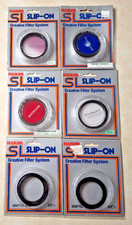 Vintage Marumi SL Slip-On Filters Adapter Rings Lot Japan Color Vignette Red NEW