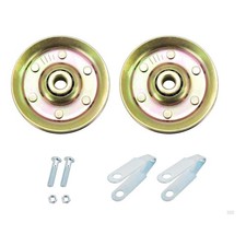 3" Heavy-Duty Garage Door Pulley Kit - 200LB Capacity, 2 Pack with Clevis Forks