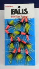Betts 50T-6 Fly Shimmy Bug  Flor Orange Body Bk Hackle Orange Tail card of 12