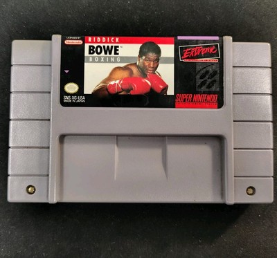 Riddick Bowe Boxing (SNES, 1994) Game Only | Tested | Authentic