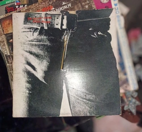 The Rolling Stones - Sticky Fingers Original Record & Zipper 1971