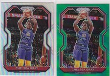 2021 Panini WNBA Prizm SP Green & Silver Refractor Prizm #69 Chelsea Gray