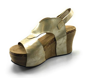 pierre dumas gold wedges
