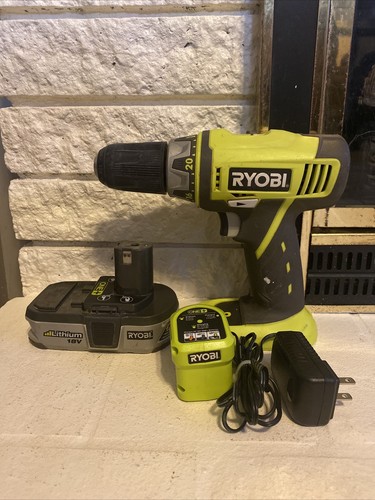 Ryobi drill P202 18 V, Battery Charger 