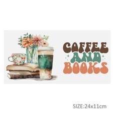 1 Piece Cup Wrap, Transfer Stickers for Glass Uv DTF Coffee and Books