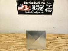 Lot of 15x 10"x10" 26 gauge GALVANIZED DUCTWORK PATCHS with cross break and hem