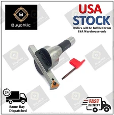 Large Head 2.5" Lathe Milling R8 Shank Fly Cutter w/Indexable Flying Tool-USA