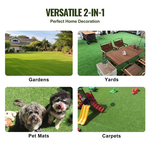 VEVOR Gazon Artificiel Pelouse Synthétique Jardin Extérieur Intérieur 183x305 cm - Imagen 6 de 12