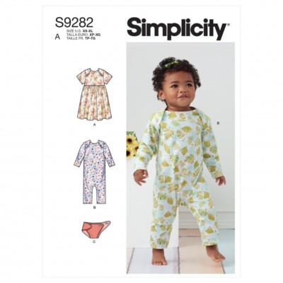Simplicity Schnittmuster 9282 Baby A (XS-S-M-L-XL)