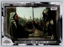 2021 Topps Star Wars Chrome Legacy  Ahsoka Gives The Spear to Mando #184