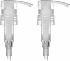 Clear Dispenser Pump for Lotion Soap Shampoo and Conditioner 1 Liter 32oz 2 Pack