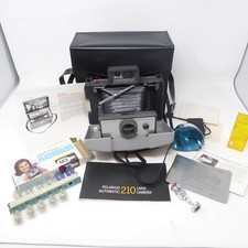 Complete Polaroid 210 Land Camera Flash Leather Case Manuals Cold Clip 193