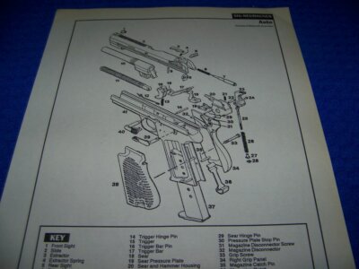 SIG-NEUHAUSEN AUTO & SIG SAUER P220 AUTO..LEGEND/EXPLODED VIEW (446Z)