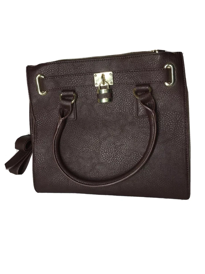 Nuevo Bolso de Cuero para Mujer Bolso de Hombro Cartera de Hombro Bolso de Mano Marrón Nuevo con Etiquetas Foto 2 de 4