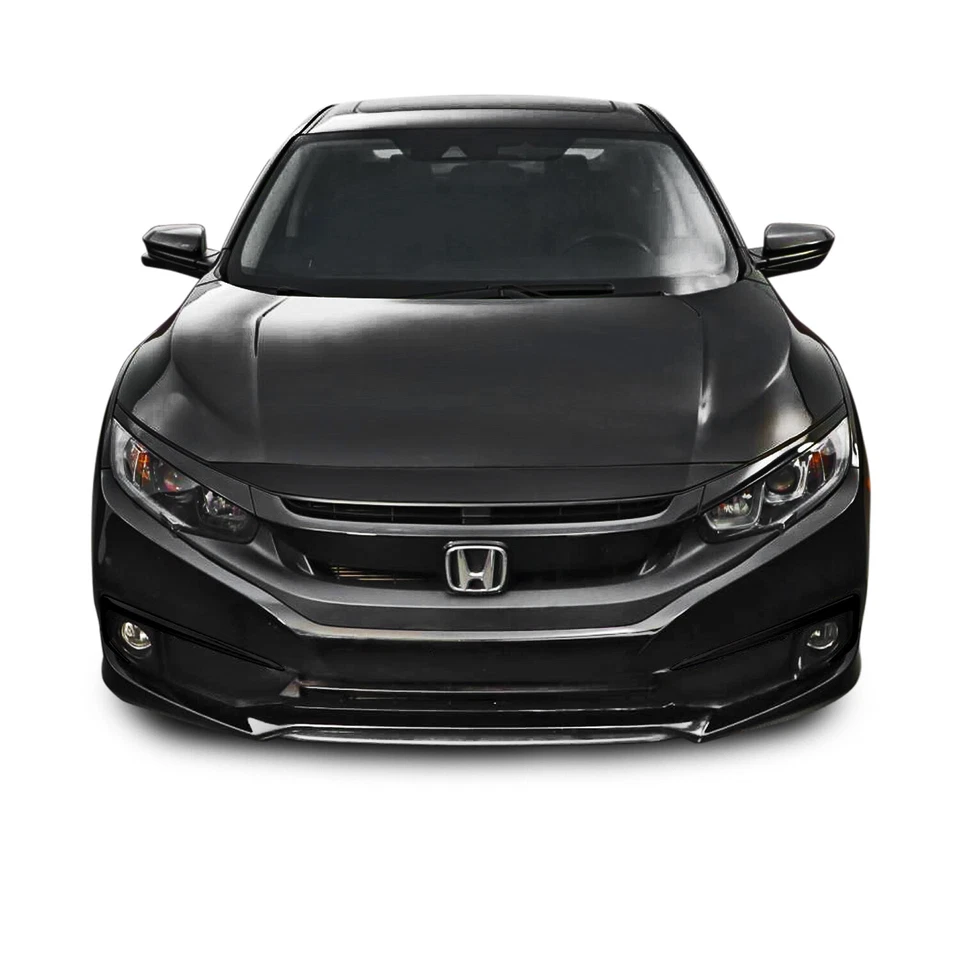 Chrome Delete Blackout Overlay for 2016-21 Honda Civic Front Grill Trim - Image 3 of 4