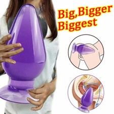 Huge Large Anal Dildo Butt Plug Penis Dong Wide Big Thick Suction Cup Sex Toys