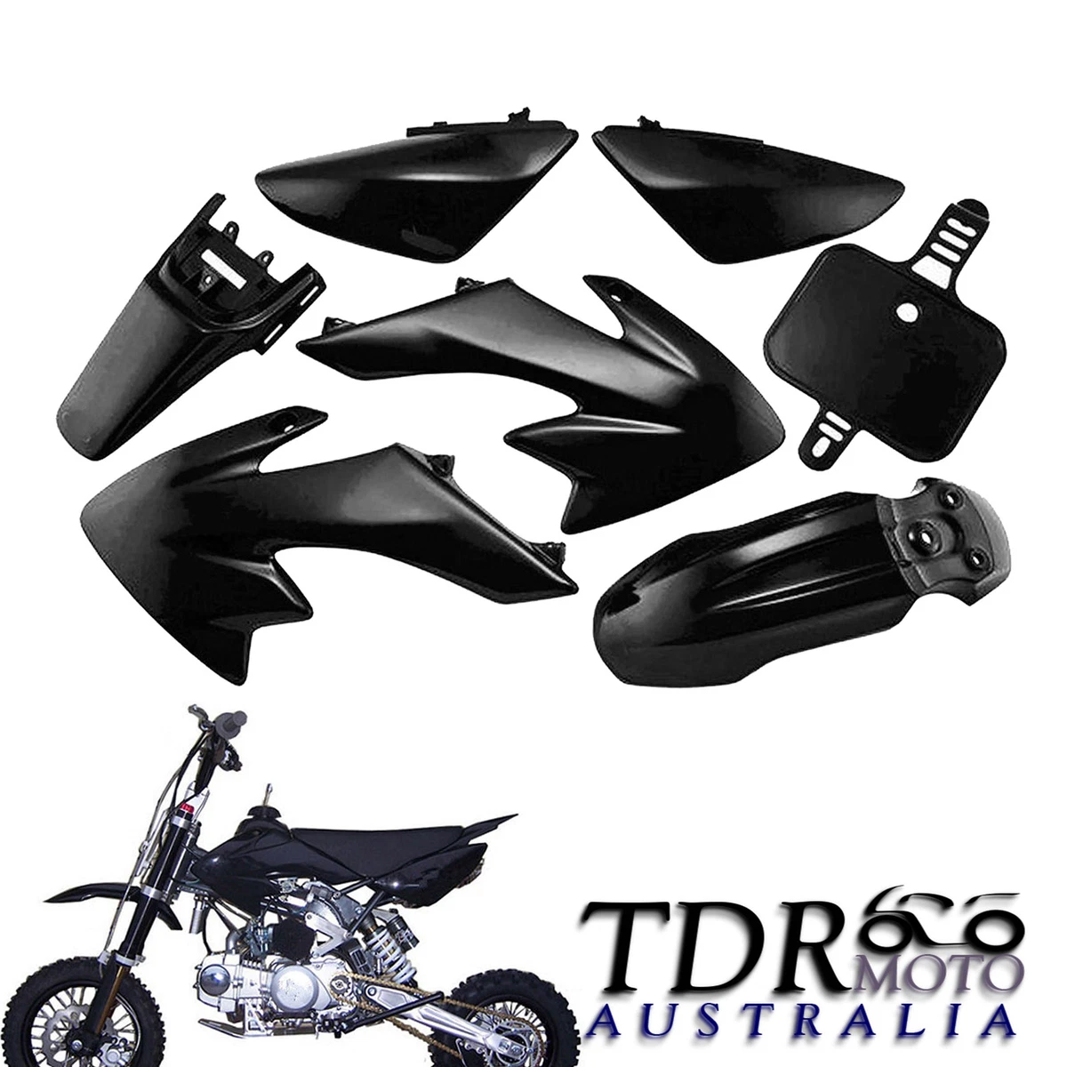 CRF50 Black PLASTICS FAIRING PIT DIRT BIKE THUMPSTAR ATOMIK 50 70