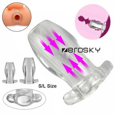 Silicone Enema Anal Vaginal Rectum Cleaner Douche Hollow TPE Insert Sttopper