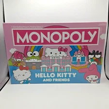 Hello Kitty and Friends Monopoly Board Game Hasbro Sanrio 2022 Brand New Sealed