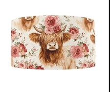 1.5" 1 yard Highland Cow garden summer Printed Grosgrain Ribbon 1279504