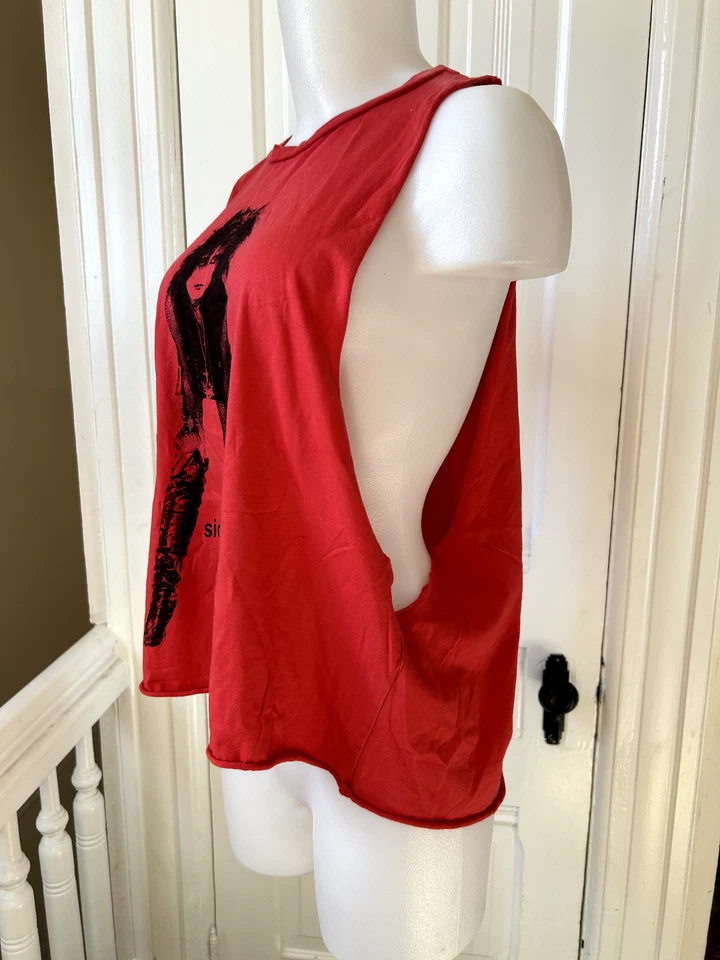 Camisa Siouxie Sioux Gótica Punk Roja M/L Años 80 90 ÚNICA Rara Verdadera De Colección Foto 3 de 4