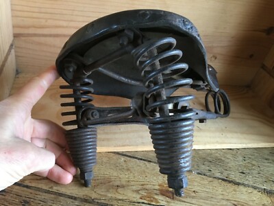 ANCIENNE SELLE EN cuir à ressorts LEPPER pour vélo EUR 40,00 - FR