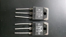 2SC2580-O & 2SA1105-O Complements obtained from Kenwood or Onkyo (1 pair) NOTE