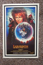 Labyrinth Movie Lobby Card poster David Bowie George Lucas Jim Henson
